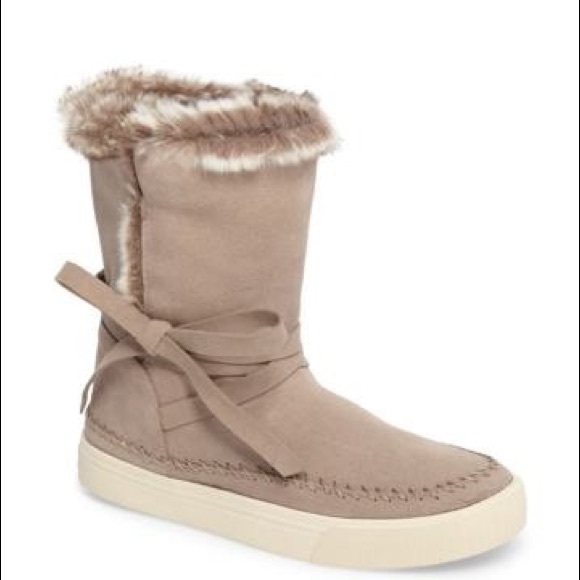 Toms Shoes - TOMS Vista Faux Fur Lined Suede Boot